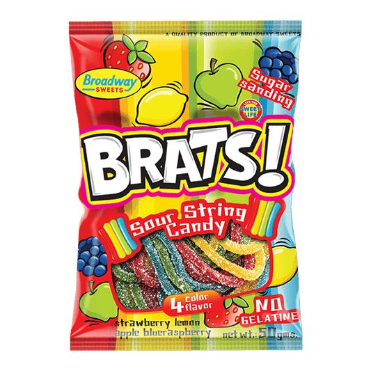 Brats Sour String Candy 50g